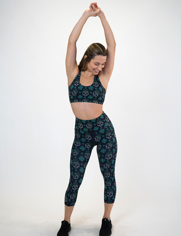 Shamrock Skulls Leggings