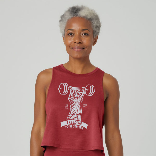Freedom to be Strong Crop Tank