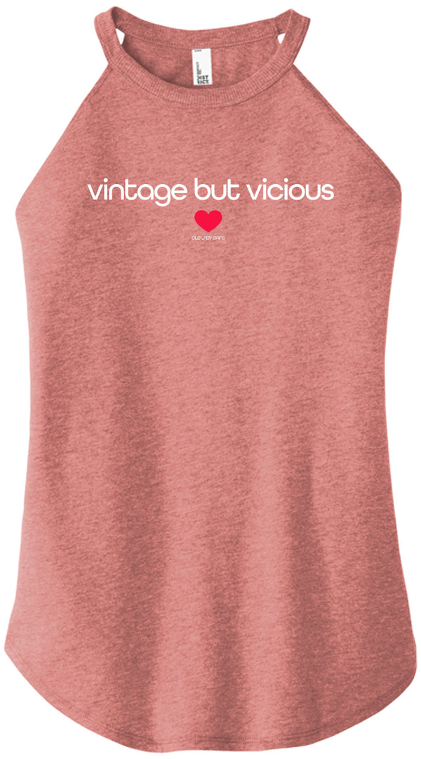 Vintage But Vicious Halter Tank