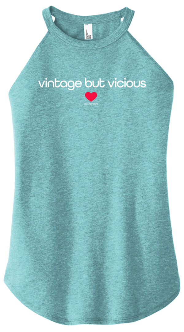 Vintage But Vicious Halter Tank