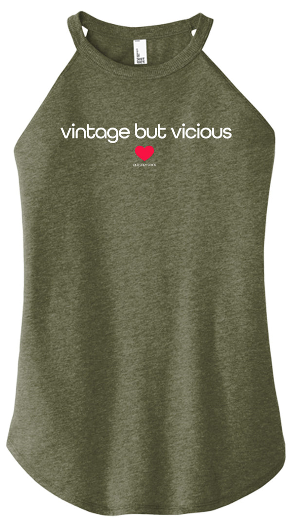Vintage But Vicious Halter Tank