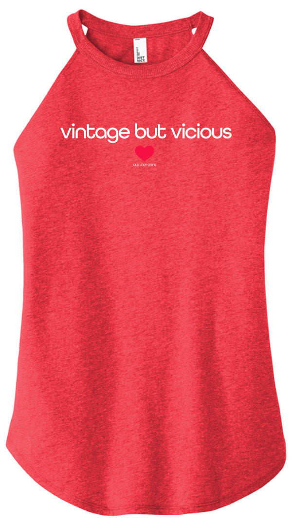 Vintage But Vicious Halter Tank