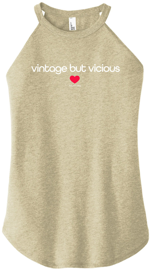 Vintage But Vicious Halter Tank
