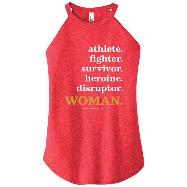 Athlete Fighter Survivor Disruptor WOMAN Halter Tank