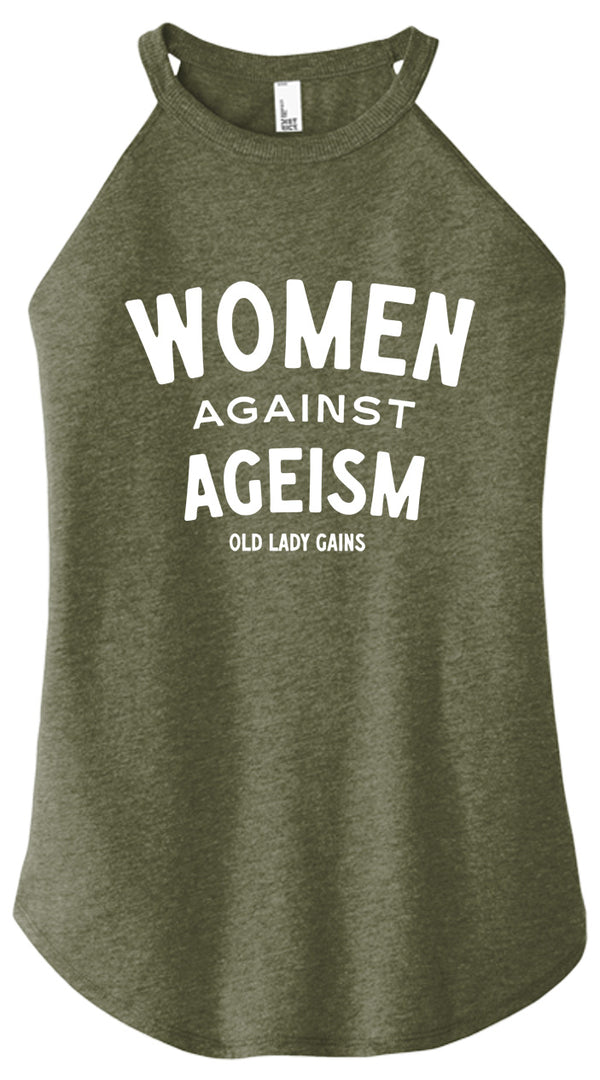 Women Against Ageism Halter Tank