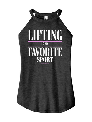 Green tank top with motivational quote on a white background