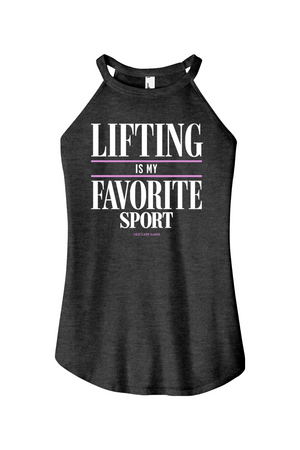 Green tank top with motivational quote on a white background