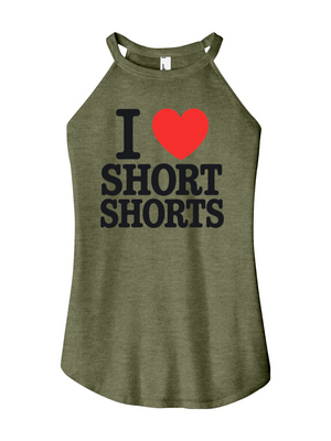 I Love Short Shorts Women's Halter Tank