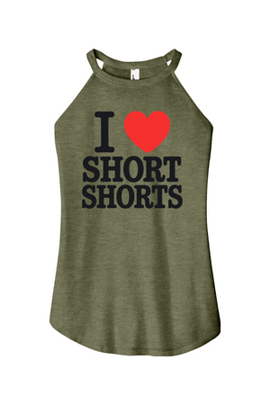 I Love Short Shorts Women's Halter Tank