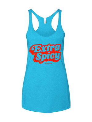 Extra Spicy Women's Triblend Racerback Tank