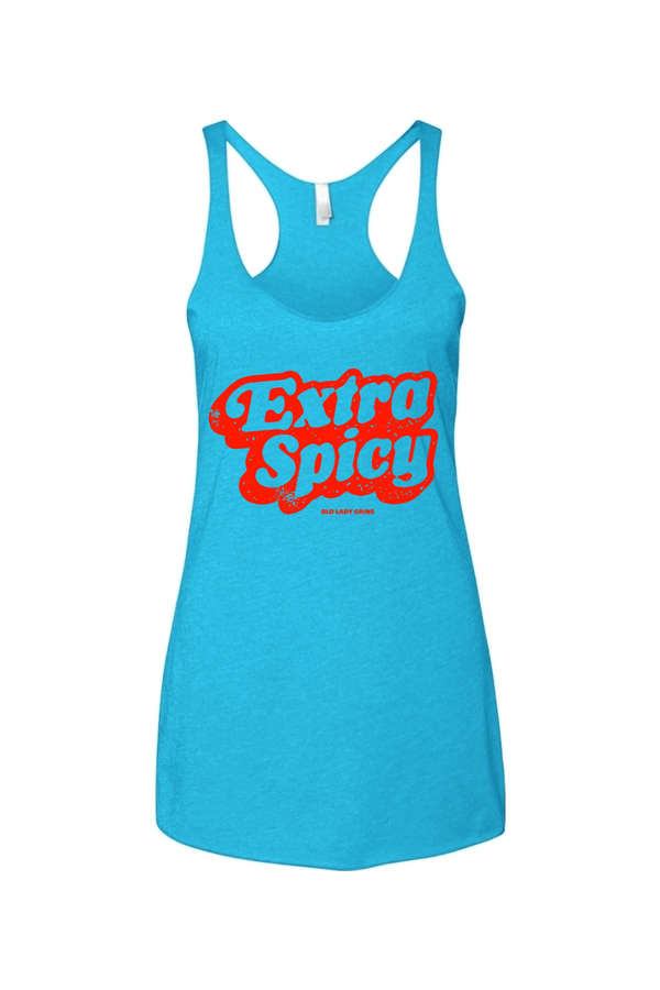Extra Spicy Women's Triblend Racerback Tank