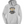 A light gray pullover hoodie with a graphic print on the front that reads 'CERTIFIED HEAVY EQUIPMENT OPERATOR' in black and gold, featuring a graphic of two hands holding a piece of equipment. The hoodie is displayed on a clean white background.