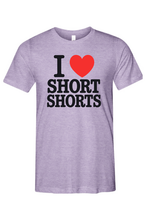 I LOVE SHORT SHORTS Unisex Triblend Tee