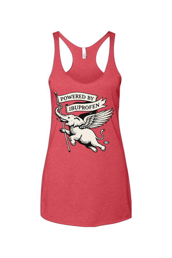 Powered by Ibuprofen Women's Racerback Tank