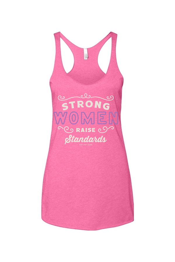 Strong Women Raise Standards Racerback Tank