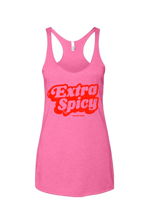 Extra Spicy Women's Triblend Racerback Tank