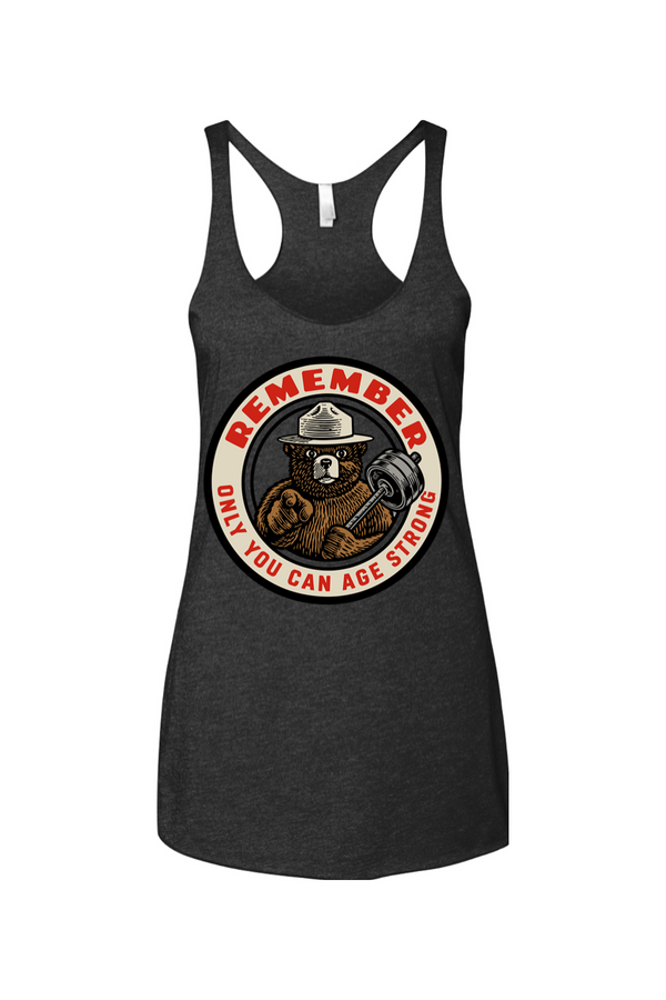 Only You Can Age Strong Women's Racerback Tank
