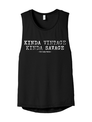 Kinda Vintage Kinda Savage Muscle Tank