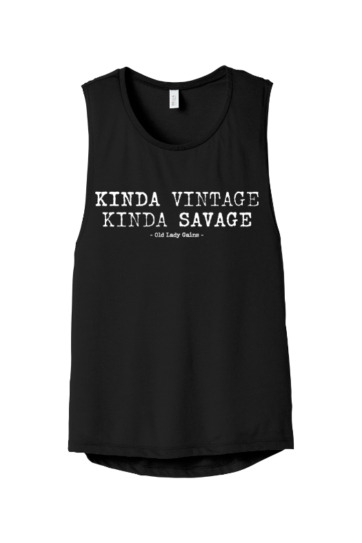 Kinda Vintage Kinda Savage Muscle Tank