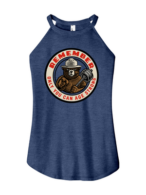 Only You Can Age Strong Women's Halter Tank