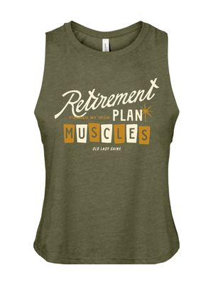 Retirement Plan Crop Tank