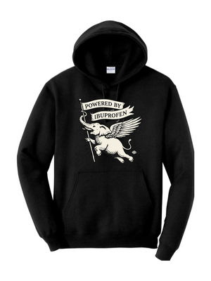 Powered by Ibuprofen Hooded Sweatshirt