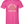 Pink t-shirt with 'THREAT LEVEL FEMALE RAGE' text and graphic on a white background