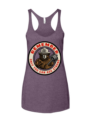 Only You Can Age Strong Women's Racerback Tank
