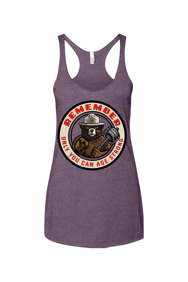 Only You Can Age Strong Women's Racerback Tank