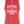 A heather red sleeveless tank top with a white graphic text print reading 'LIFTING IS MY FAVORITE SPORT' on the front, displayed against a solid white background.