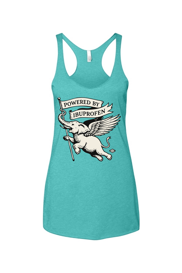 Powered by Ibuprofen Women's Racerback Tank