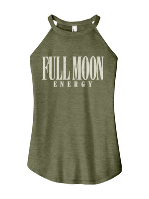 Full Moon Energy Women's Halter Tank