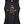 Black tank top with a vintage-style graphic of a woman lifting weights on a white background