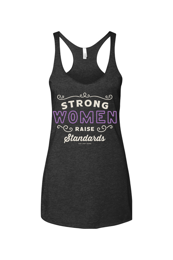 Strong Women Raise Standards Racerback Tank