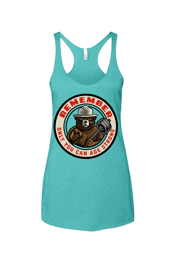 Only You Can Age Strong Women's Racerback Tank