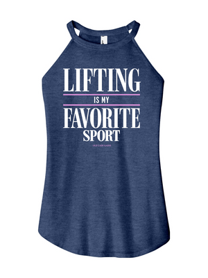 Green tank top with motivational quote on a white background