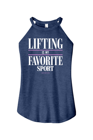Green tank top with motivational quote on a white background