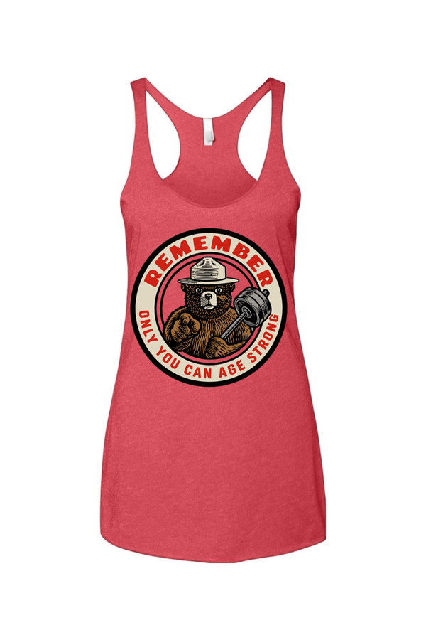 Only You Can Age Strong Women's Racerback Tank
