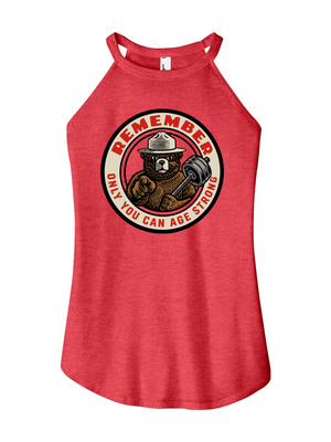 Only You Can Age Strong Women's Halter Tank