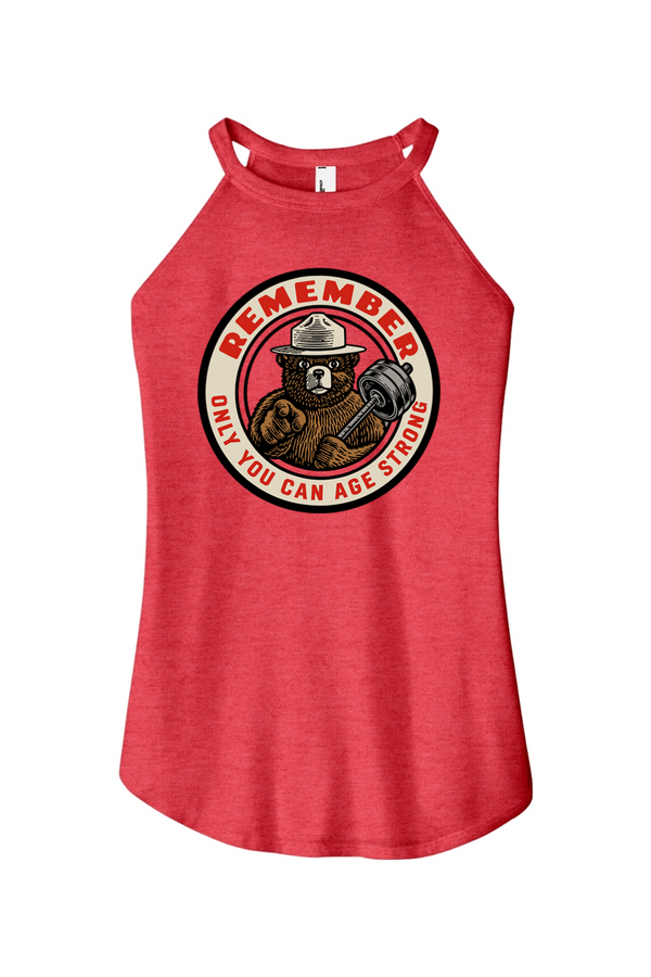 Only You Can Age Strong Women's Halter Tank