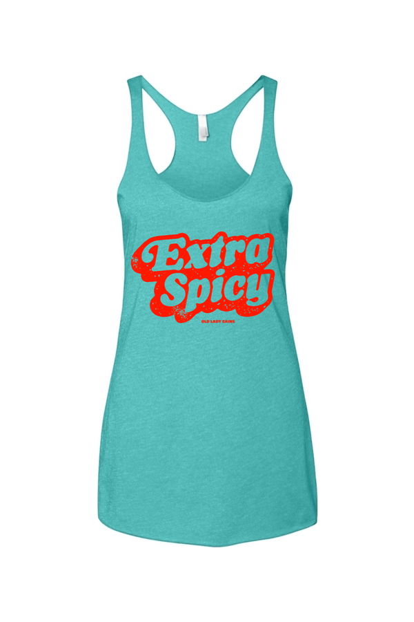 Extra Spicy Women's Triblend Racerback Tank