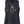 Black sleeveless shirt with a bronze statue graphic of a woman lifting weights on a white background