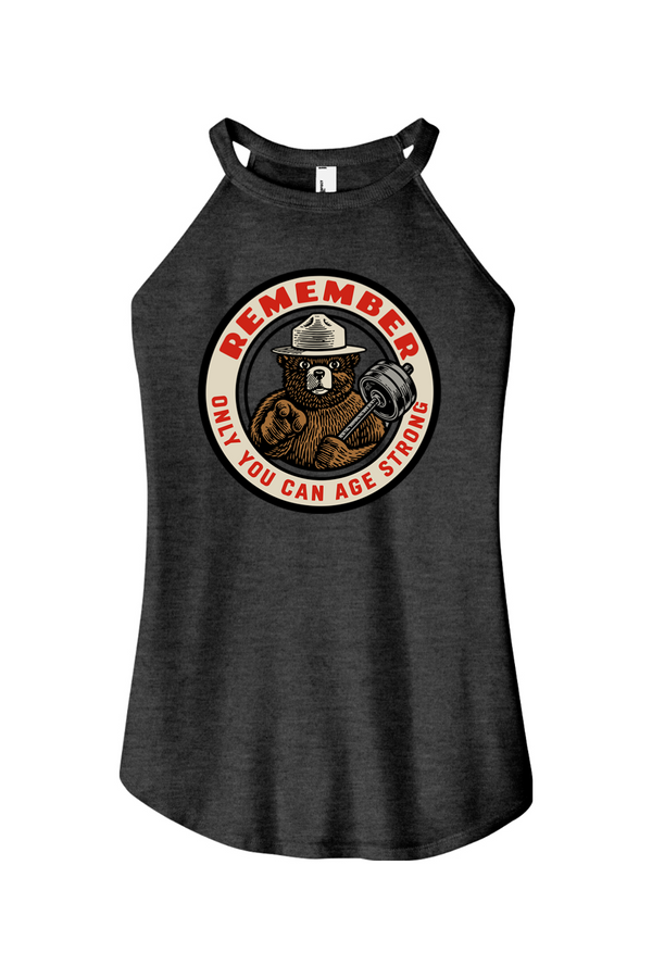 Only You Can Age Strong Women's Halter Tank