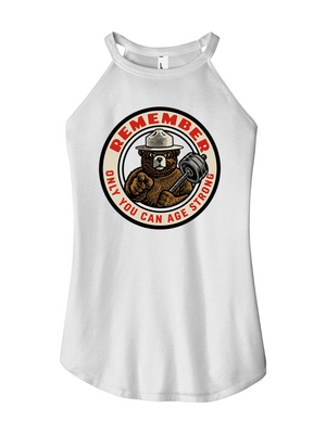 Only You Can Age Strong Women's Halter Tank