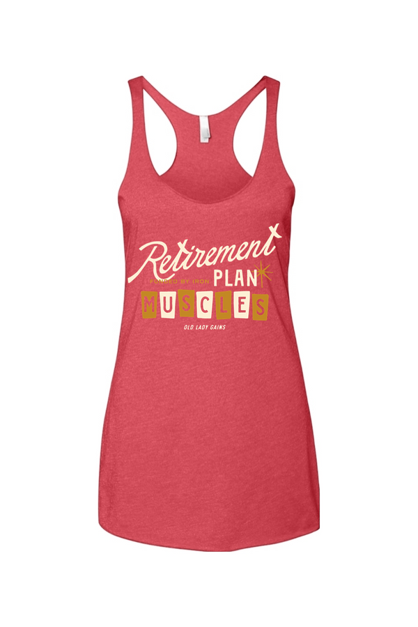 Retirement Plan Women's Racerback Tank