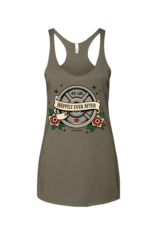 Happily Ever After Women's Triblend Racerback Tank