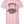 A light pink short-sleeve crewneck t-shirt featuring a vintage-style graphic on the front with the text 'CERTIFIED HEAVY EQUIPMENT Operator' and an illustration of a woman lifting a barbell.