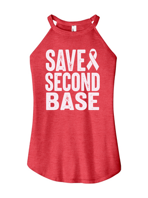 Save Second Base Women's Halter Tank
