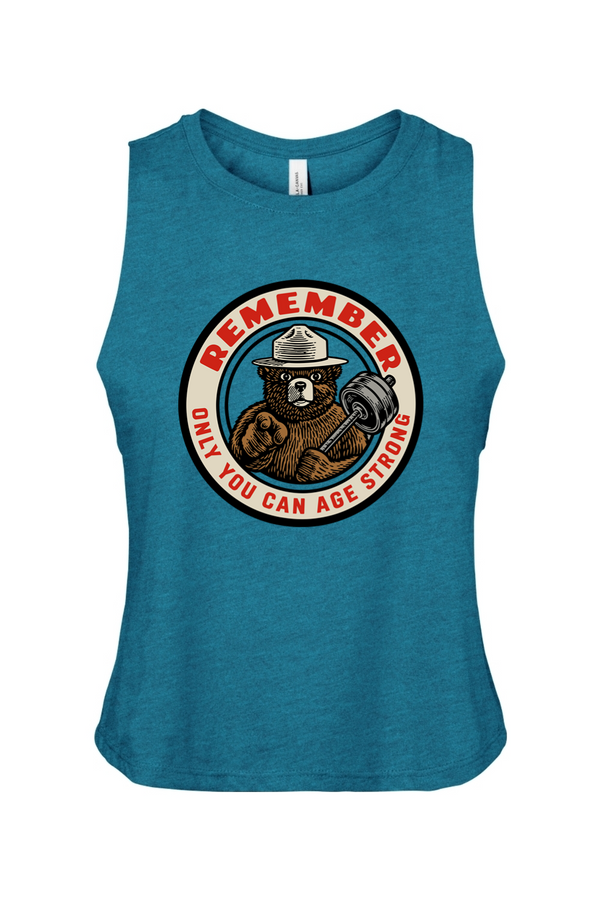 Only You Can Age Strong Women's Crop Tank