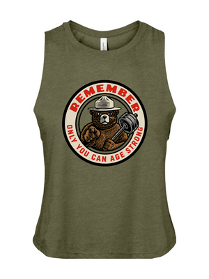 Only You Can Age Strong Women's Crop Tank